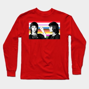 Celebrity Mug Shot: Jane Fonda Edition Long Sleeve T-Shirt